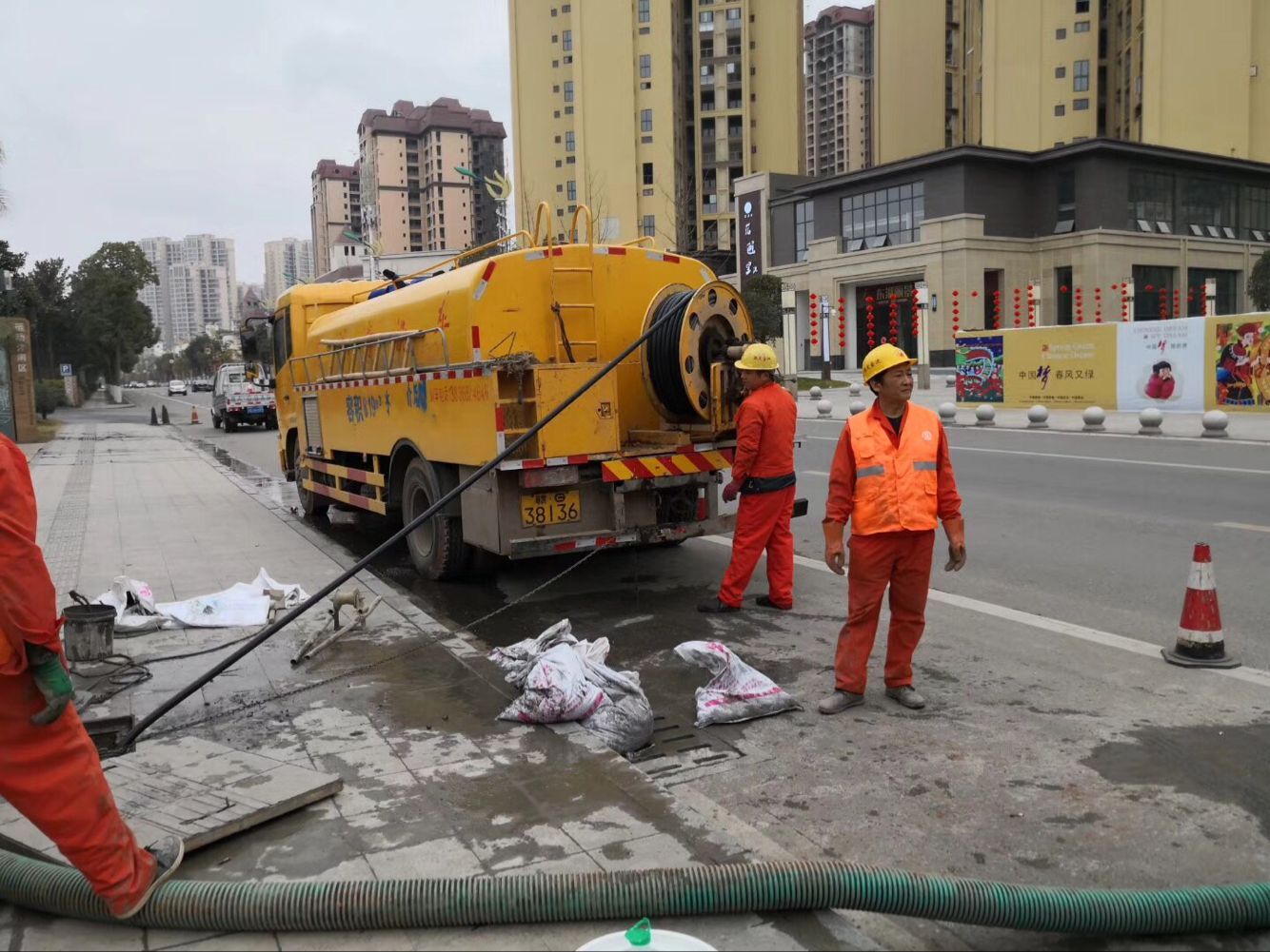 交城排污管道清淤-管道清洗
